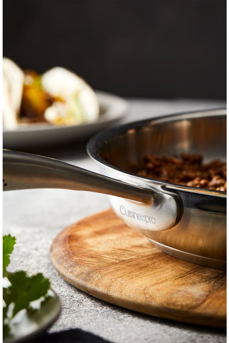 iD3® SS 12in Frypan, Alternate, color, SILVER