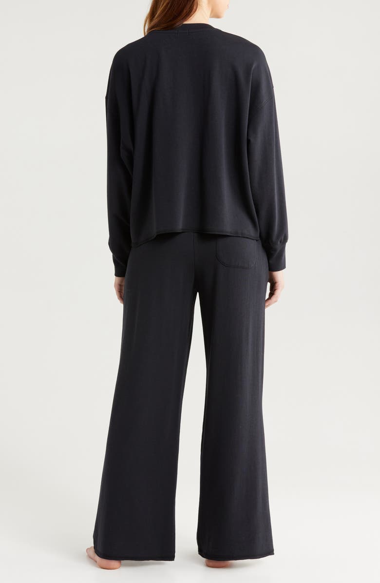 Sweatshirt & Wide Leg Pajamas