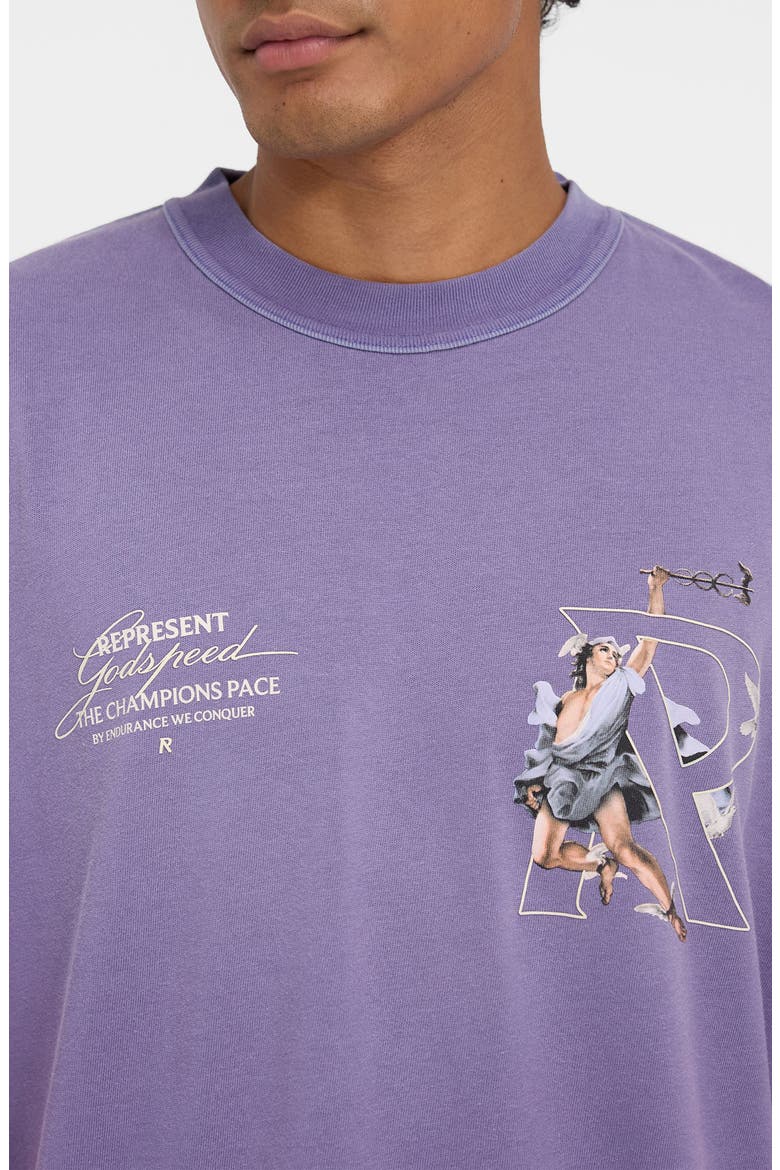 Cotton Graphic T-Shirt, Alternate, color, PURPLE