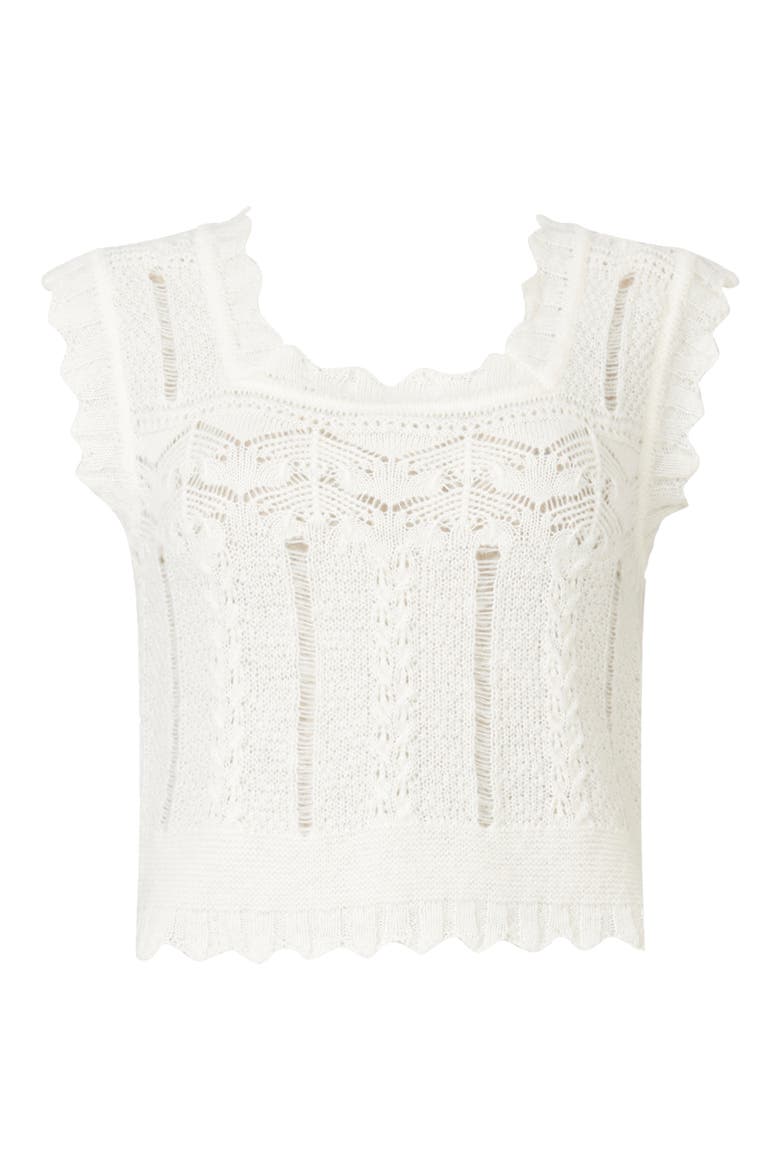 Vanessa Crop Sweater Tank, Alternate, color, CHALK WHITE
