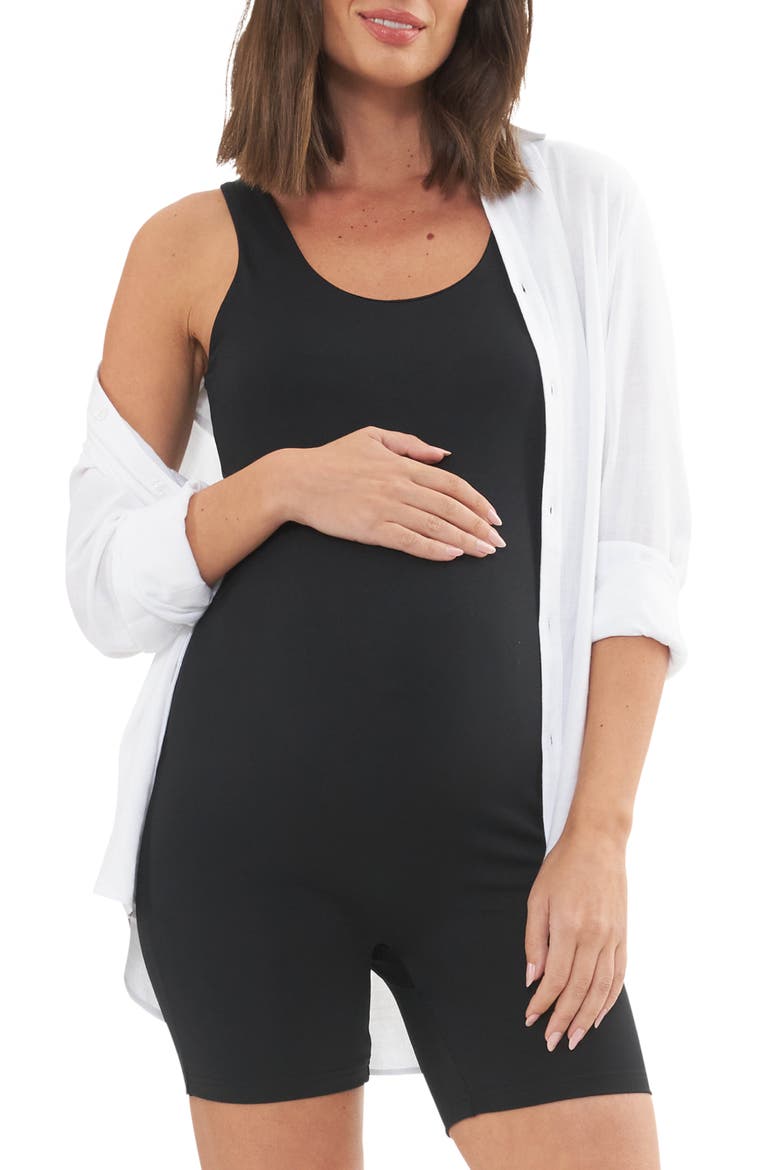 Luxe Knit Short Body Suit, Alternate, color, BLACK
