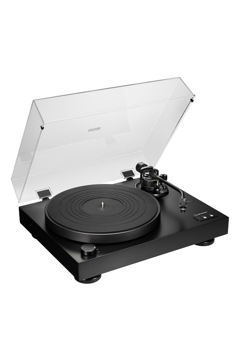 AT-LP8X Semi-Automatic Direct-Drive Turntable, Main, color, Black
