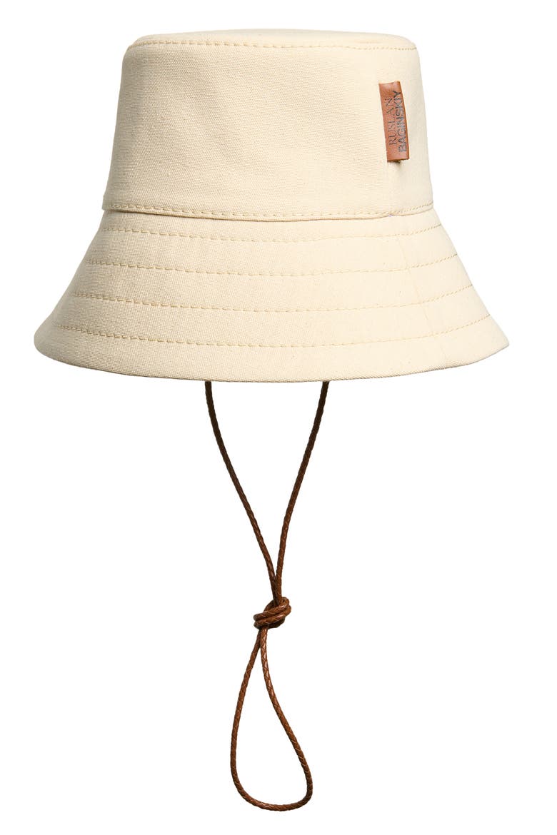Canvas Bucket Hat, Main, color, BEIGE