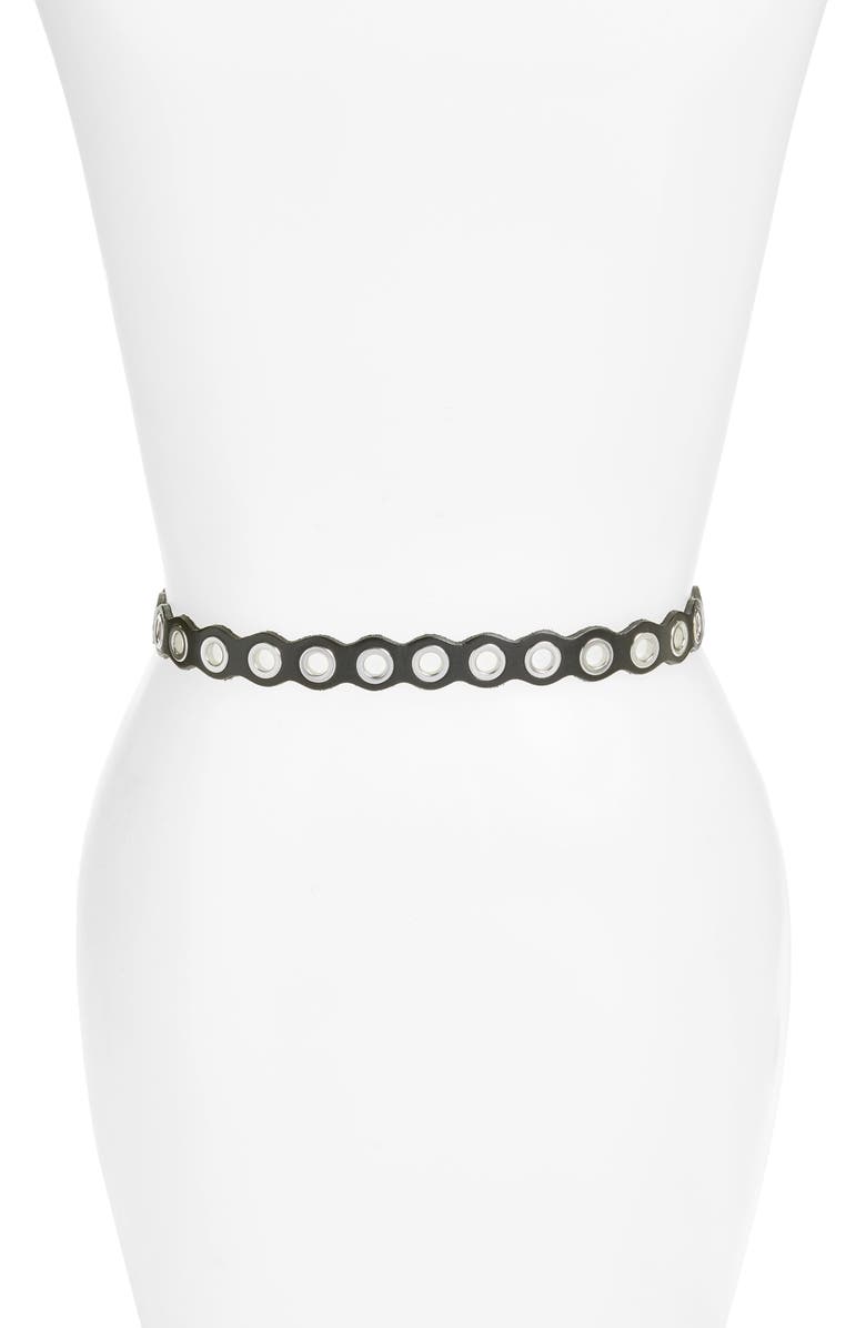 Rebecca Minkoff Rebeccca Minkoff Scalloped Grommet Belt, Alternate, color,