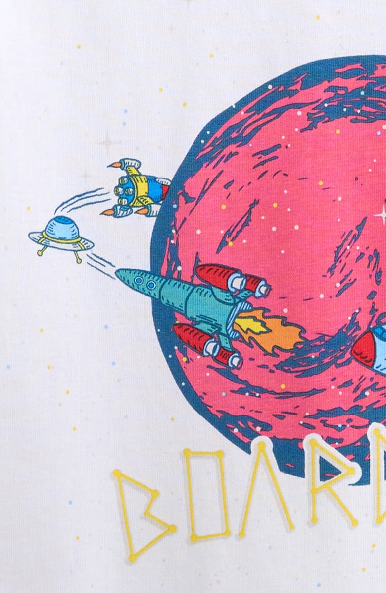 Boardies Kids' Rockets Cotton Graphic T-Shirt, Alternate, color, White