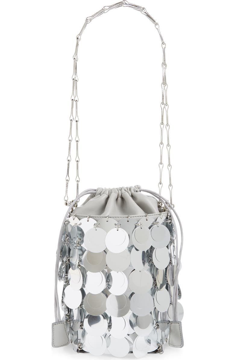Rabanne paco rabanne Sparkle Bucket Bag, Main, color,