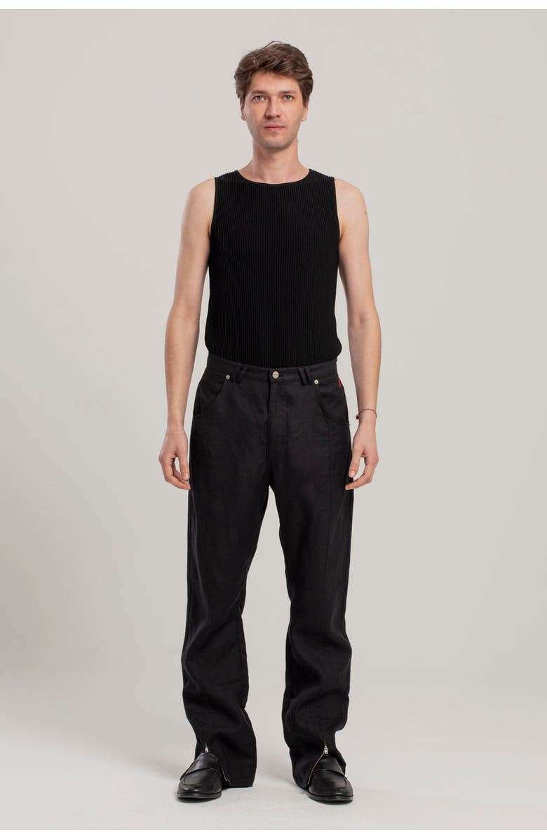 PCFG Linen Blend Free Heaven Linen Suit Pant, Alternate, color, Black