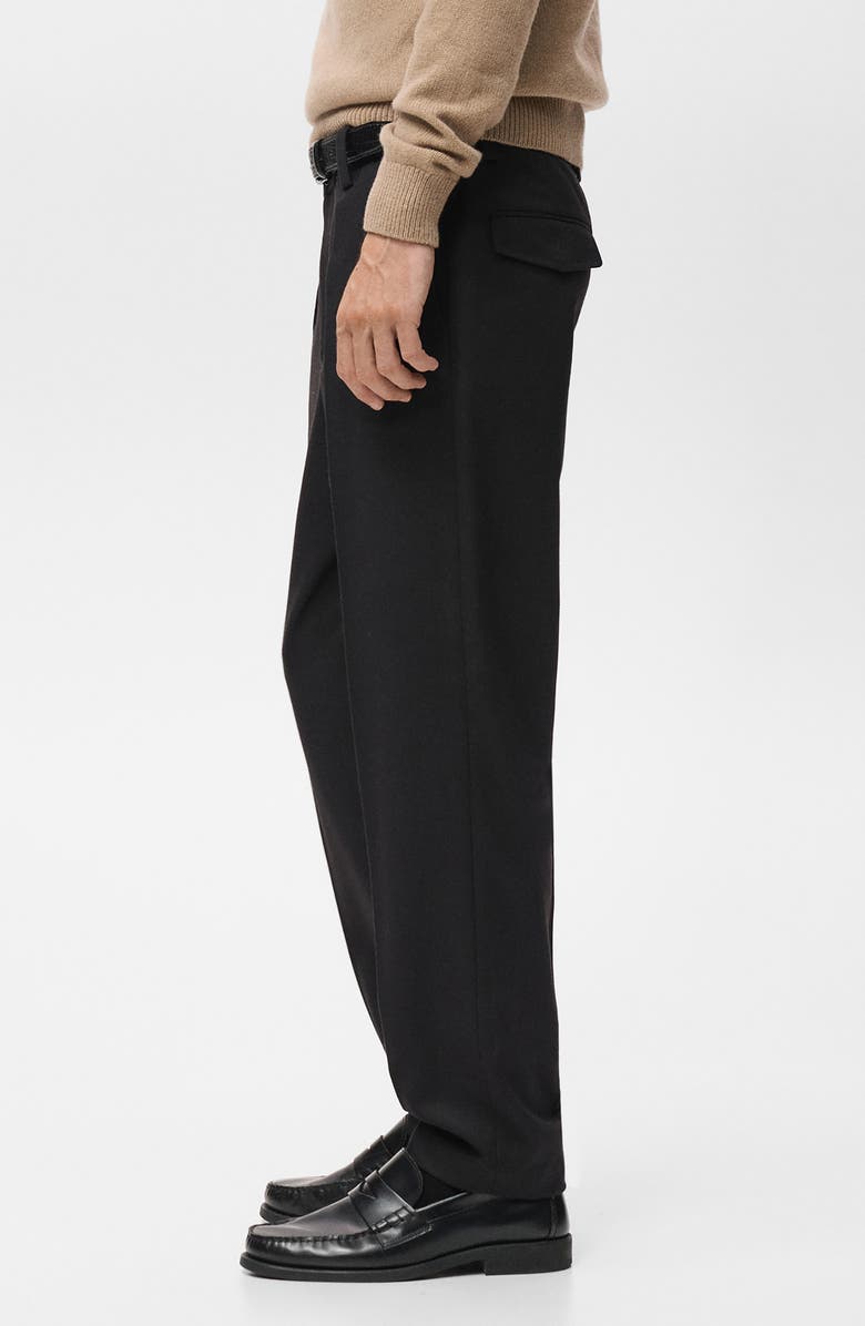 MANGO Regular Fit Pleated Pants, Alternate, color, 