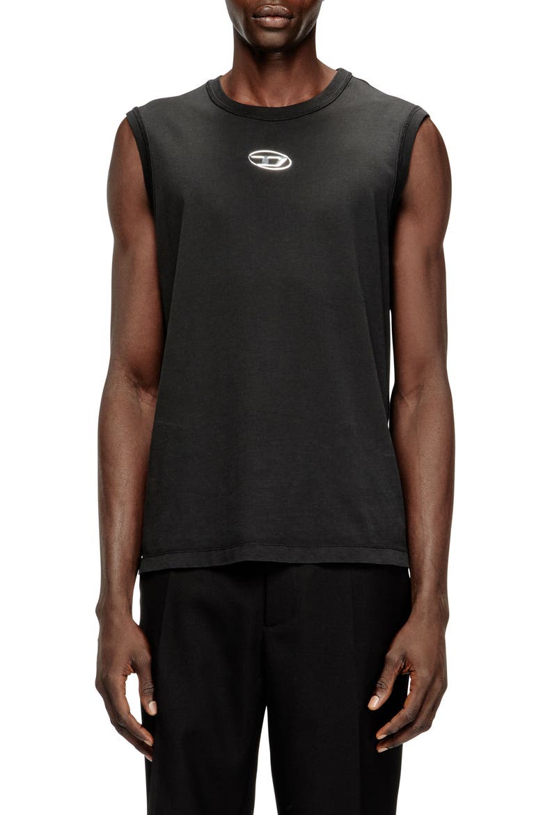 T-Bisco Cotton Tank, Main, color, BLACK