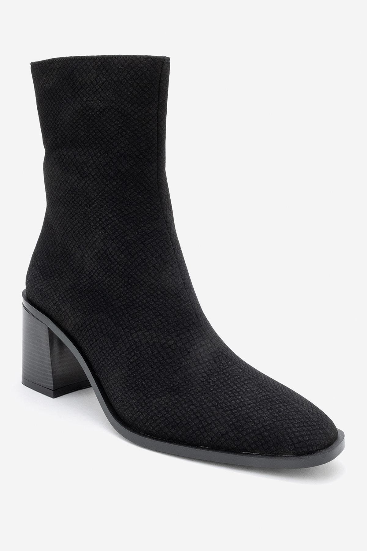 Black Pattern Faux Leather