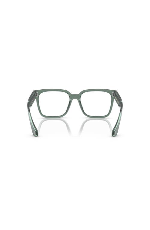 Oliver Peoples 53mm Square Optical Glasses In Green