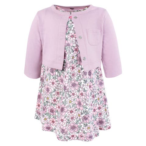 Baby Cotton Dress & Layering Cardigan
