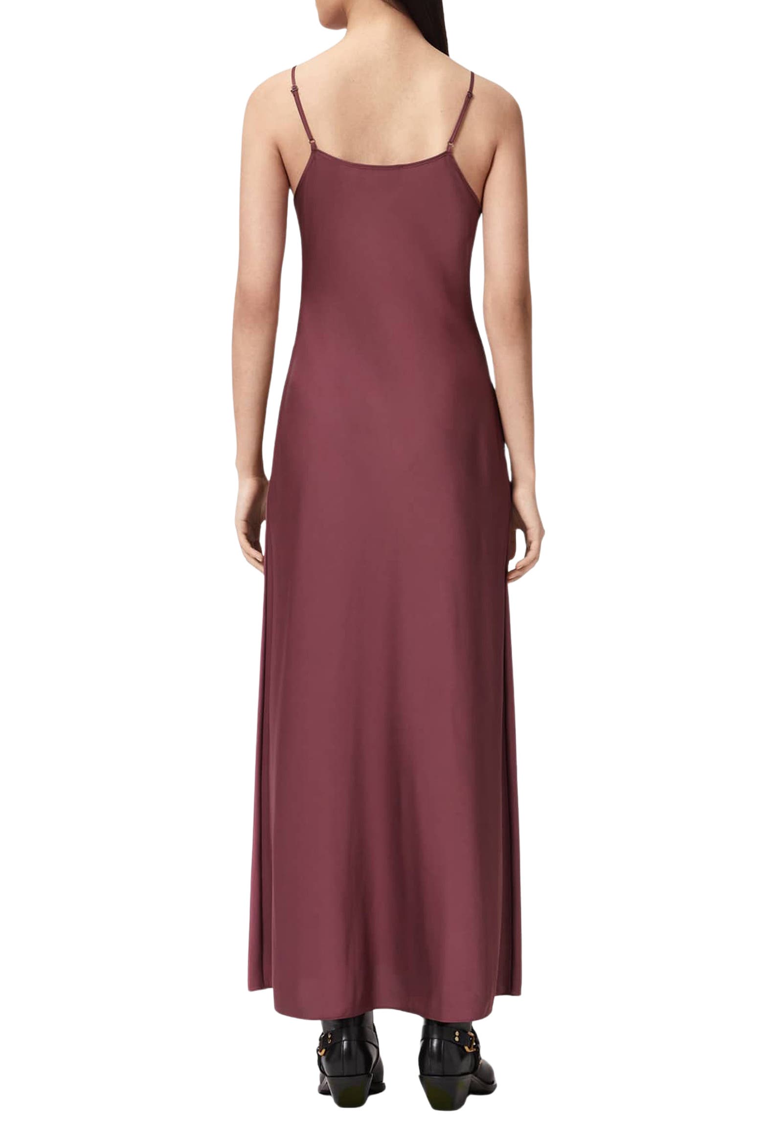 Baby Raspberry Pink Color AllSaints Bryony V-Neck Maxi Slipdress (Women) | Nordstromrack