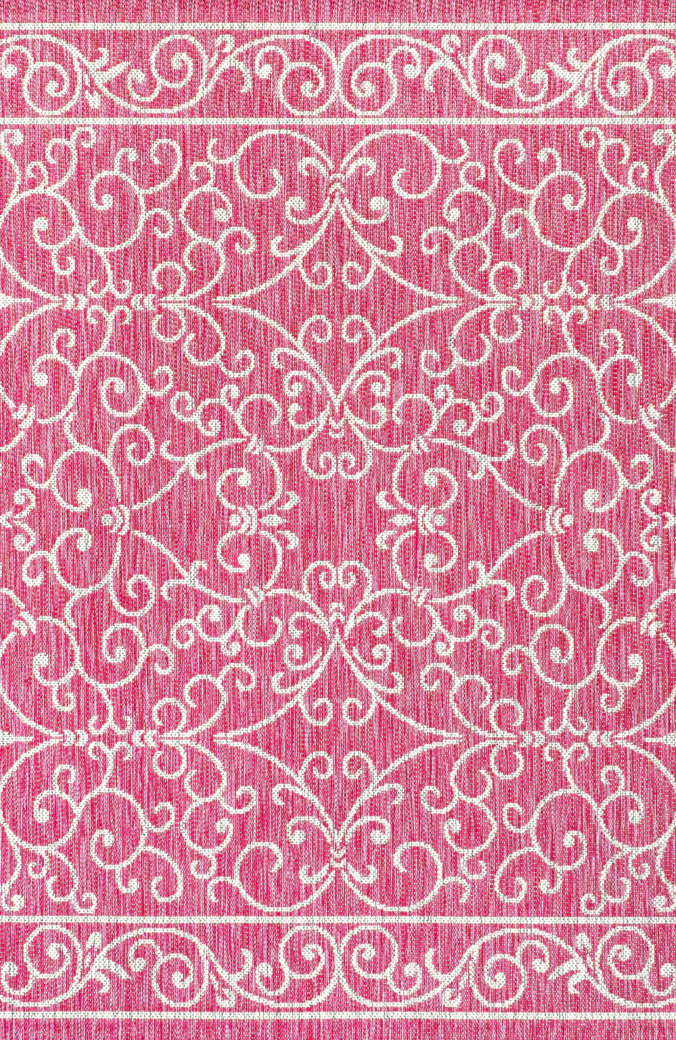 Fuchsia/Light Gray