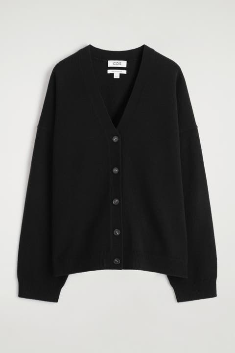 Cashmere Relaxed-Fit V-Neck Cardigan
