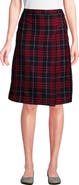 Lands' End School Uniform Young Plaid A-line Skirt Below the Knee