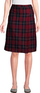 Lands' End School Uniform Young Plaid A-line Skirt Below the Knee