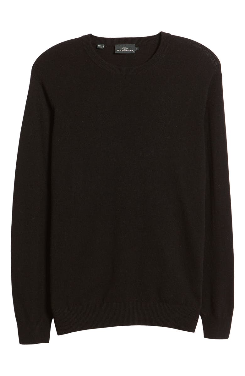 Rodd & Gunn Wool & Cashmere Crewneck Sweater, Alternate, color, Onyx