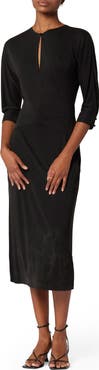 Equipment Maryse Cutout Back Midi Dress