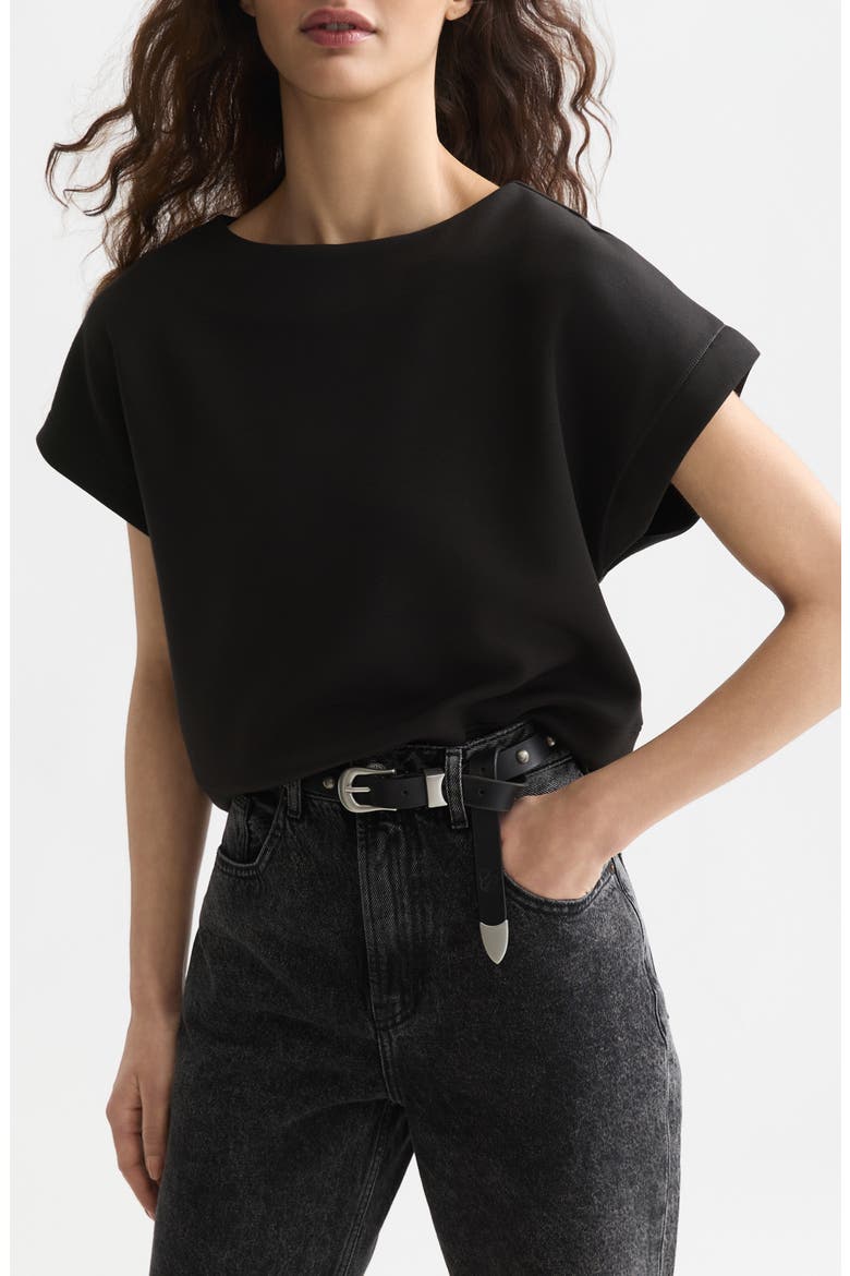 Short Sleeve Sweatshirt, Main, color, METEORITE