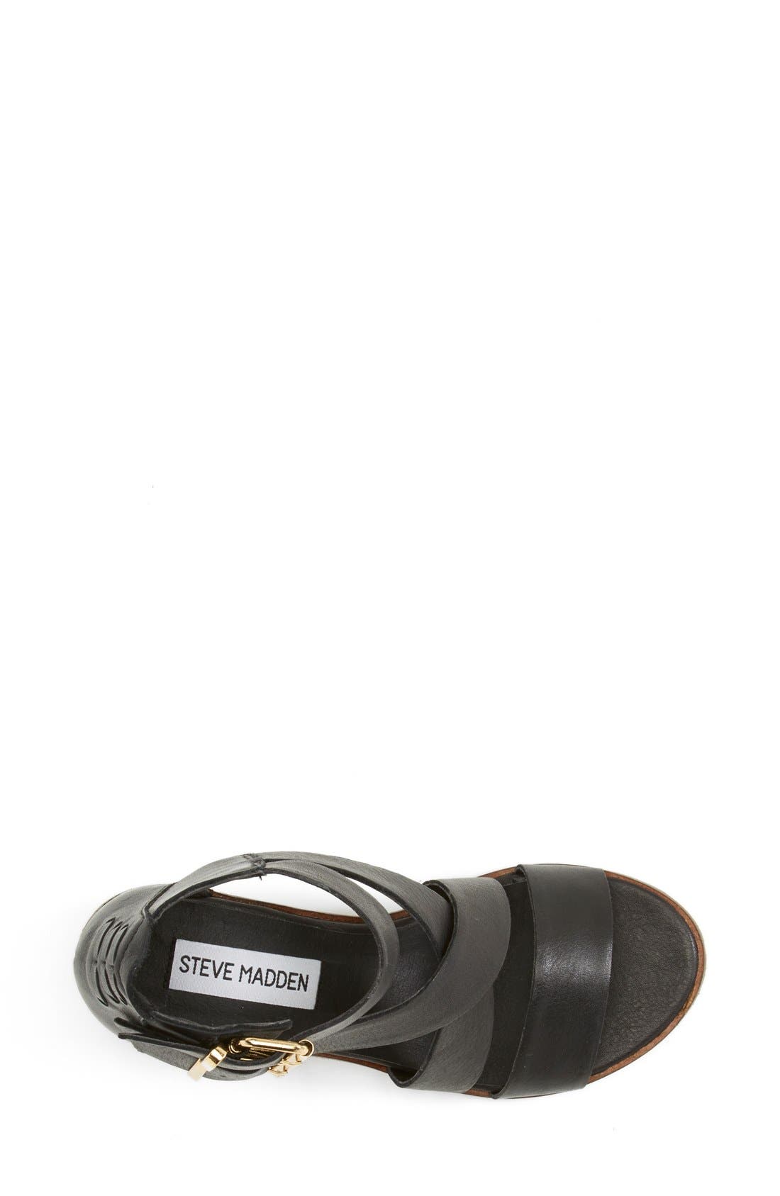 Steve Madden 'Rosana' Double Ankle Strap Leather Sandal, Alternate, color, 