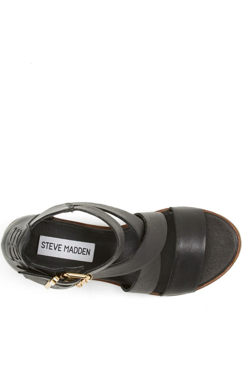Steve Madden 'Rosana' Double Ankle Strap Leather Sandal, Alternate, color,