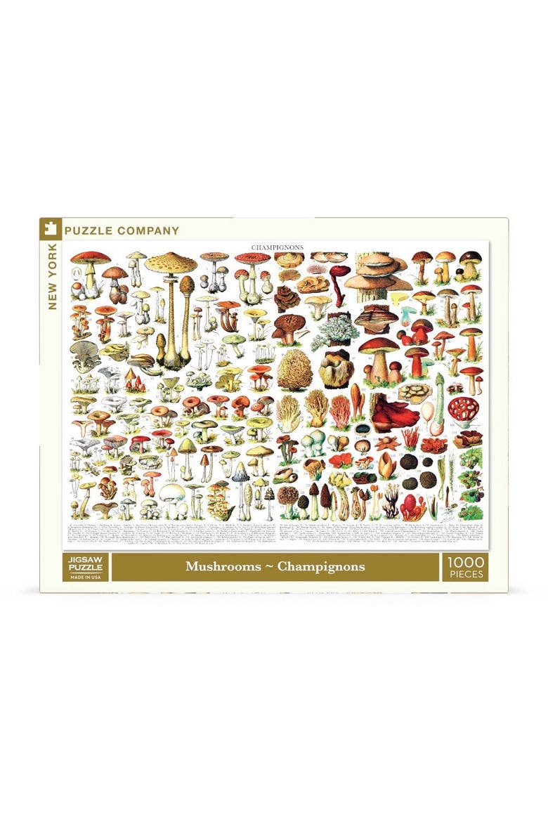 Mushrooms ~ Champignons 1000 Piece Puzzle, Main, color, No Color