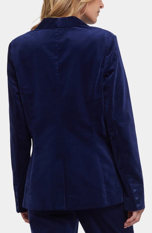 Nydj Velveteen Tuxedo Jacket In Blue