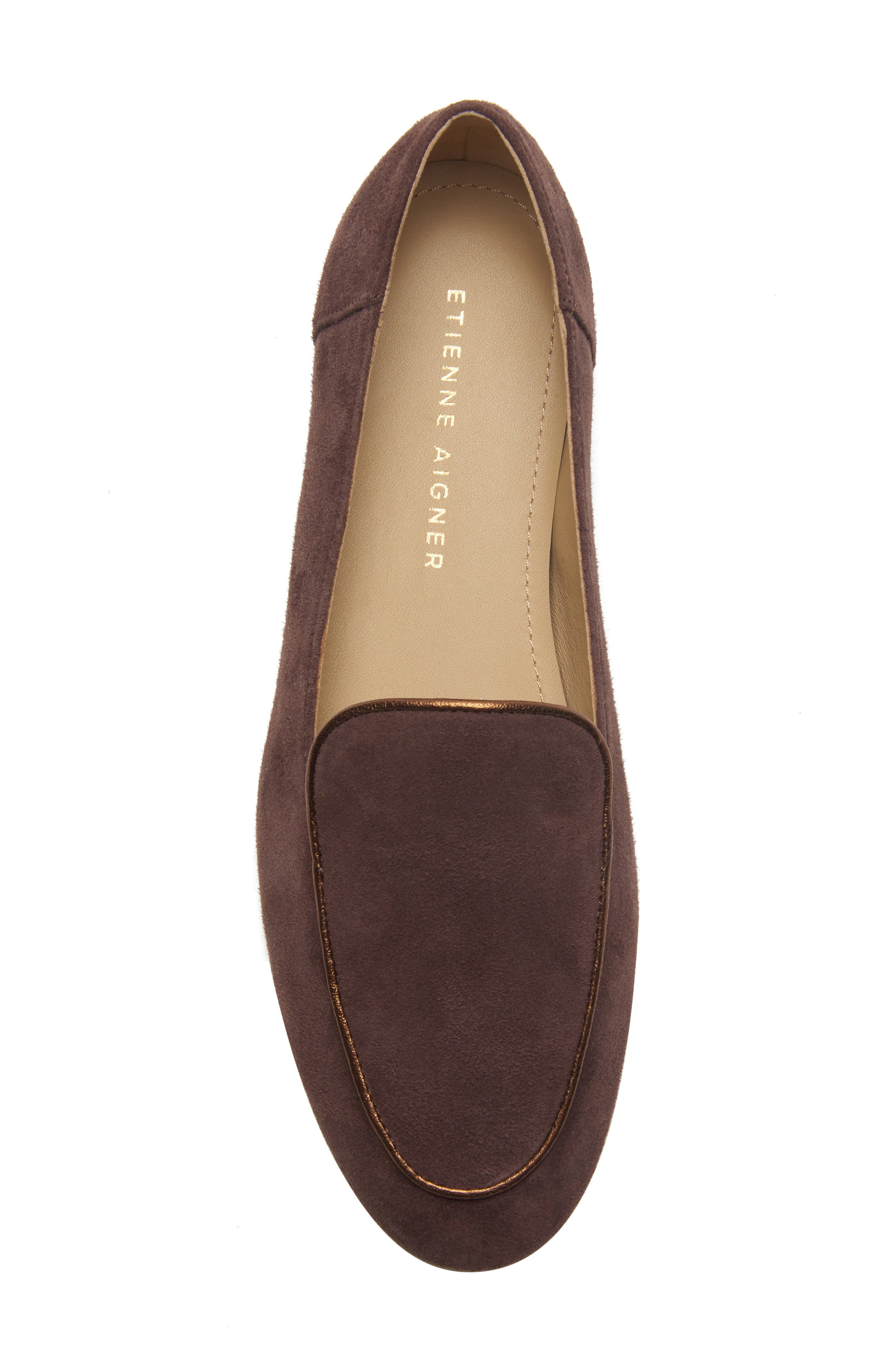 Camille Loafer, Alternate, color, COFFEE SUEDE