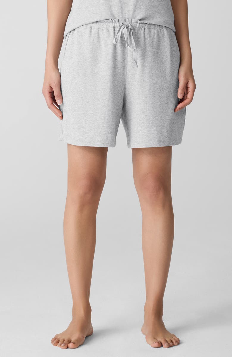 Eileen Fisher Organic Cotton Drawstring Shorts, Main, color, 
