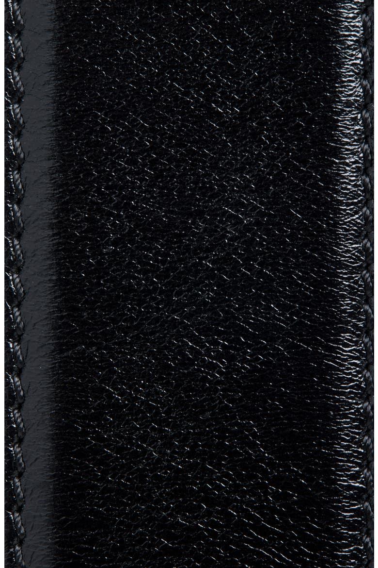 Leather Belt, Alternate, color, BLACK-PALLADIUM 82