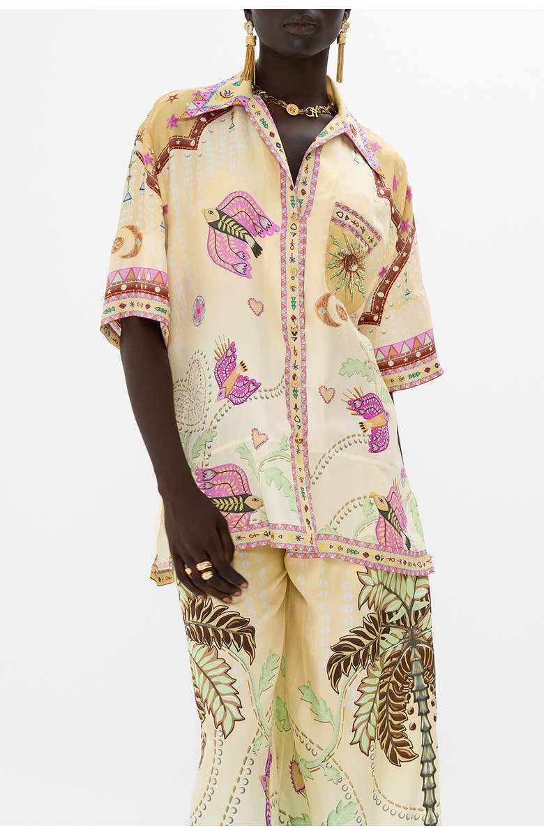 Camilla OVERSIZED SHIRT WITH POCKET ASWAN ABSTRACT, Alternate, color, Aswan Abstract