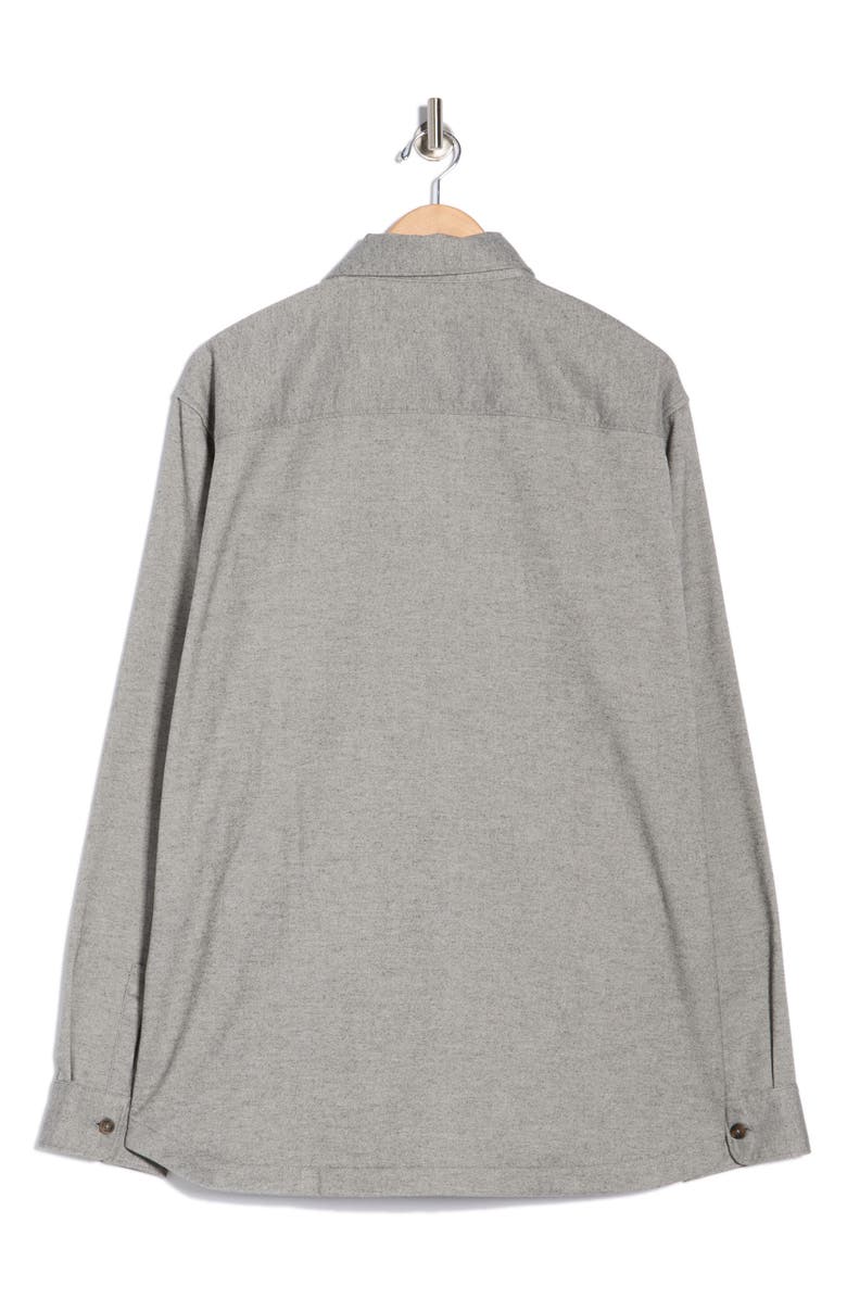 TravisMathew Lifestyle Shift Long Sleeve Button-Up Shirt, Alternate, color, Heather Grey