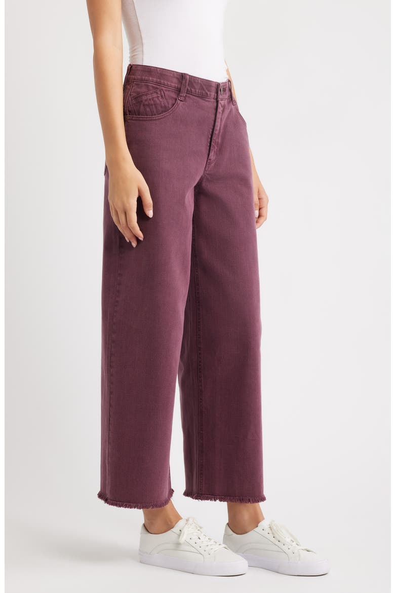 Wyatt Skyrise High Waist Ankle Wide Leg Jeans, Alternate, color, WASHED FIG JAM