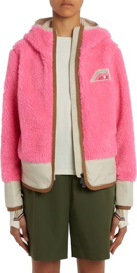 Moncler Grenoble Logo Patch Mixed Media Cardigan | Nordstrom