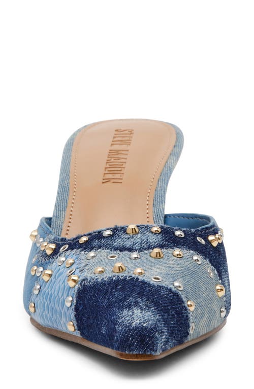Steve Madden Alexi Pointed Toe Mule In Blue