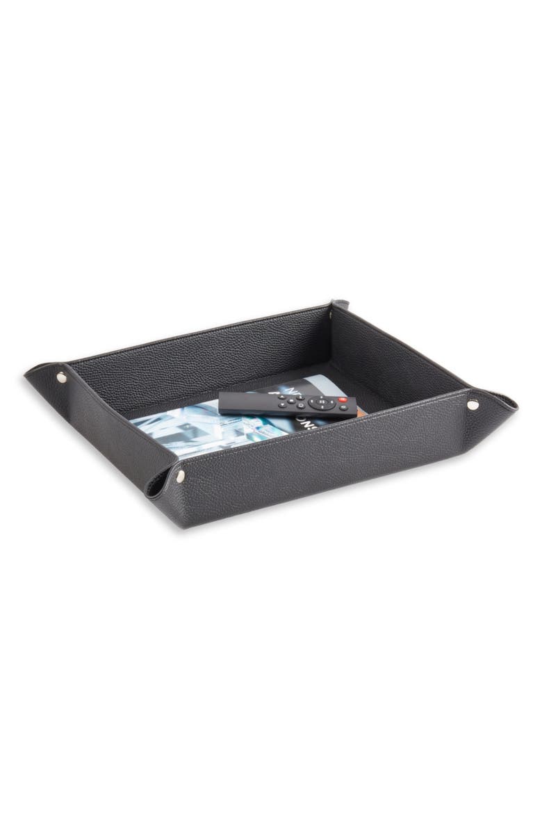Bey-Berk Leather Coffee Table Catchall, Alternate, color, Multi