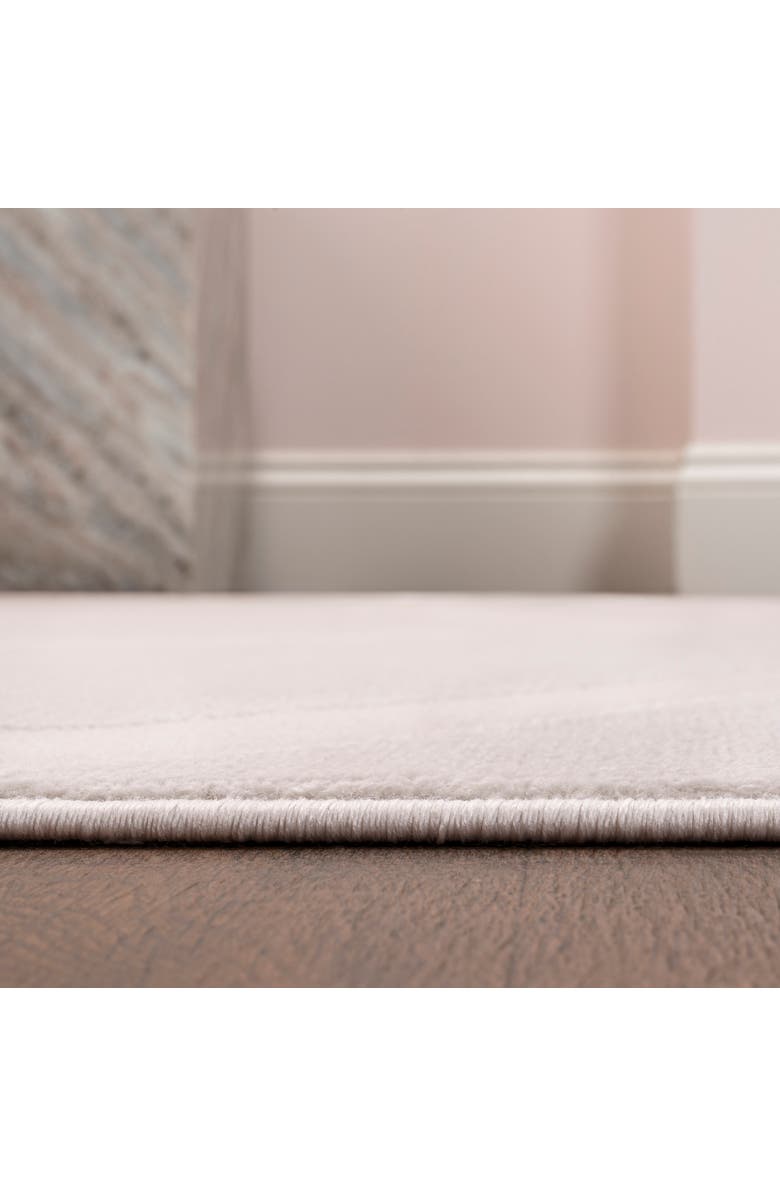 JONATHAN Y Aelius MidCentury Scandinavian Abstract Sun Two-Tone High-Low Area Rug, Alternate, color, White/Cream