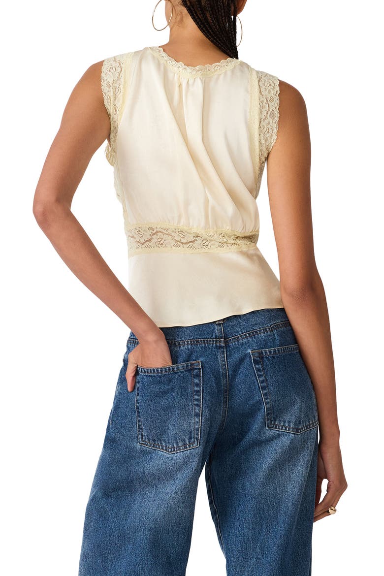 Elinor Lace Accent Top, Alternate, color, CREAM