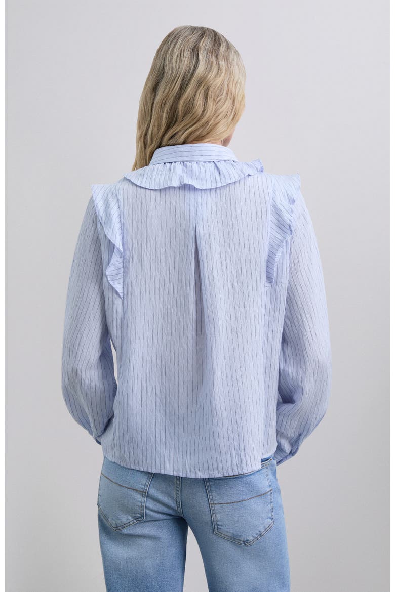 Stripesfrill Shirt, Alternate, color, Bluestripes