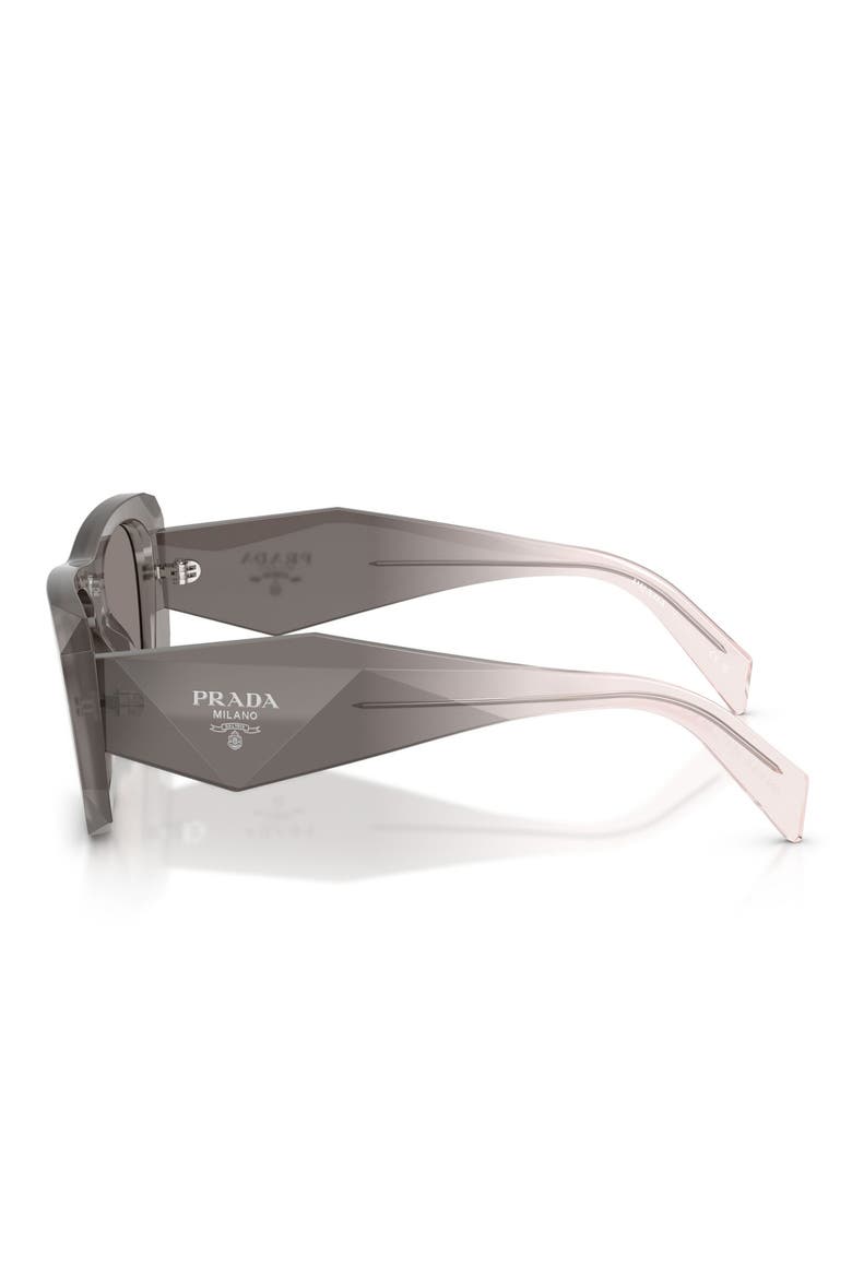 53mm Square Sunglasses, Alternate, color, GREY / DARK GREY