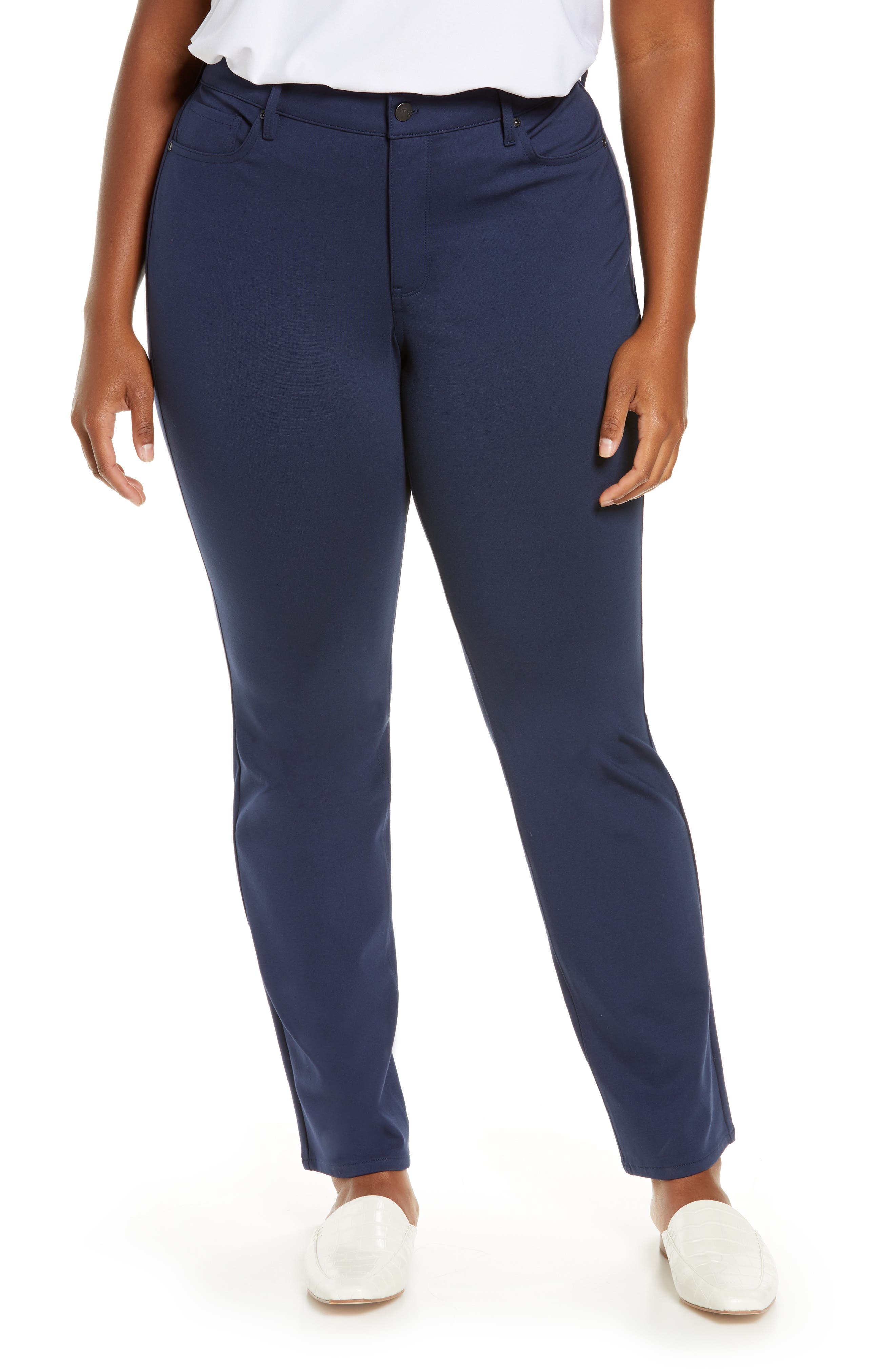 Marilyn Straight Ponte Knit Pants