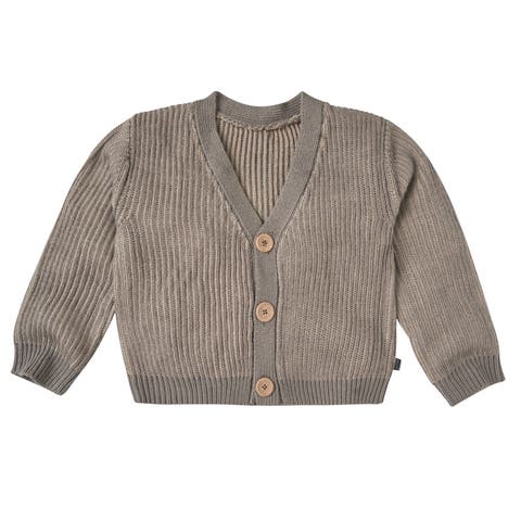 Girls Fisherman Rib Cardigan (infant And Toddler)