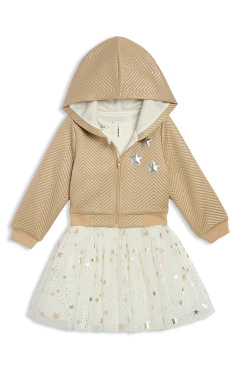 Kids' Metallic Hoodie & Dress Set (Toddler & Little Kid)