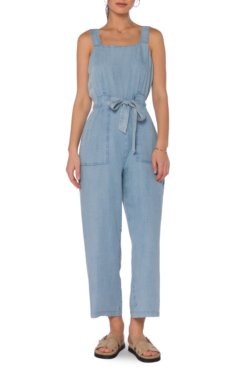 VELVET HEART Square Neck Wide Leg Jumpsuit, Main, color, 