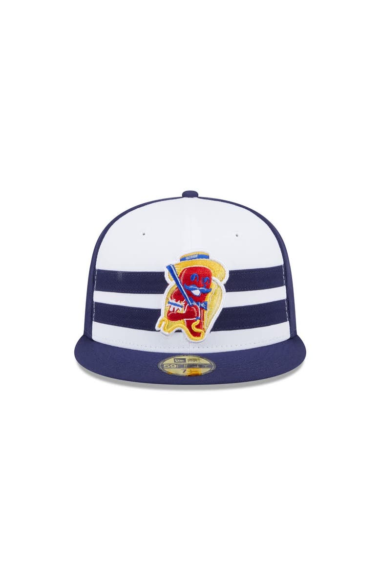 Men's New Era  Navy Brooklyn Cyclones Theme Nights 59FIFTY Fitted Hat, Alternate, color, Navy