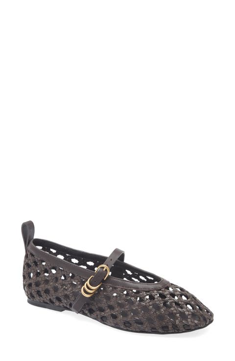 Spire Woven Mary Jane Flat (Women)