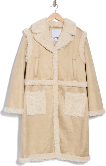 色々な NVLT 4-in-1 Convertible Faux Shearling Coat | Nordstromrack ジャケット・アウター
