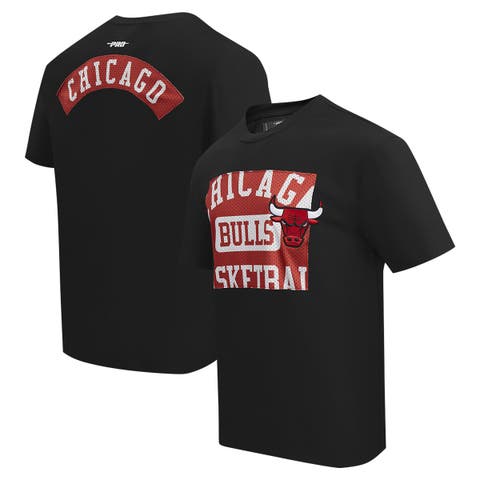 Men's Pro Standard Black Chicago Bulls Made To Play Drop Shoulder T-Shirt
