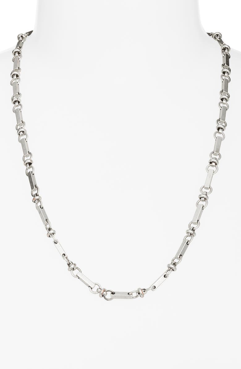 Child of Wild Rhapsody Link Chain Necklace, Alternate, color, Silver